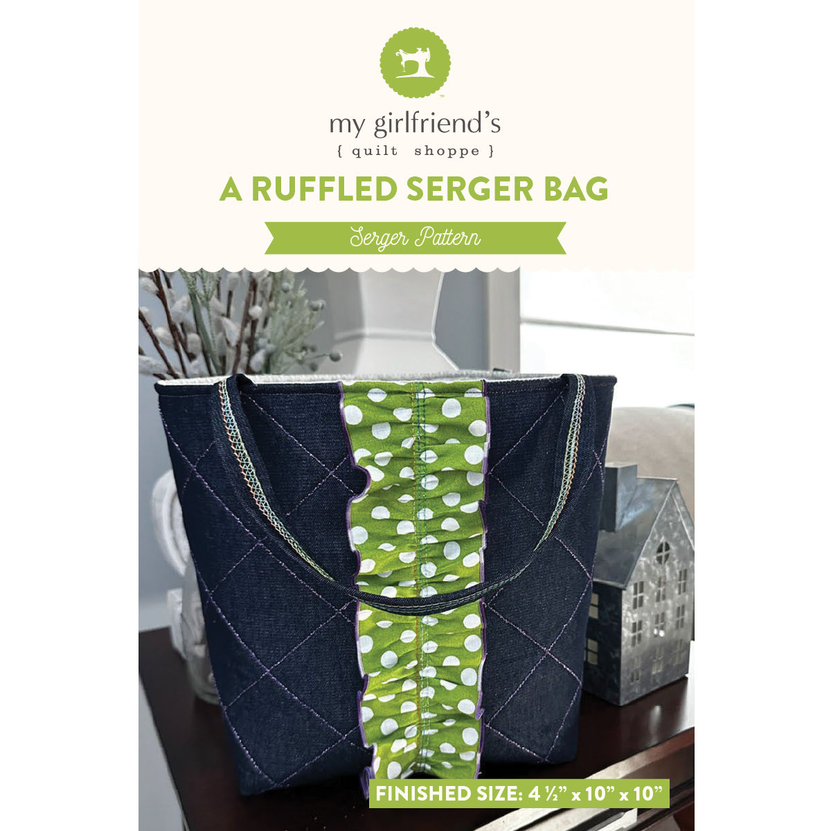 Serger Ruffle Pouch Pattern A Ruffled Serger Bag (Downloadable Sewing Pattern) – My Girlfriend's ...