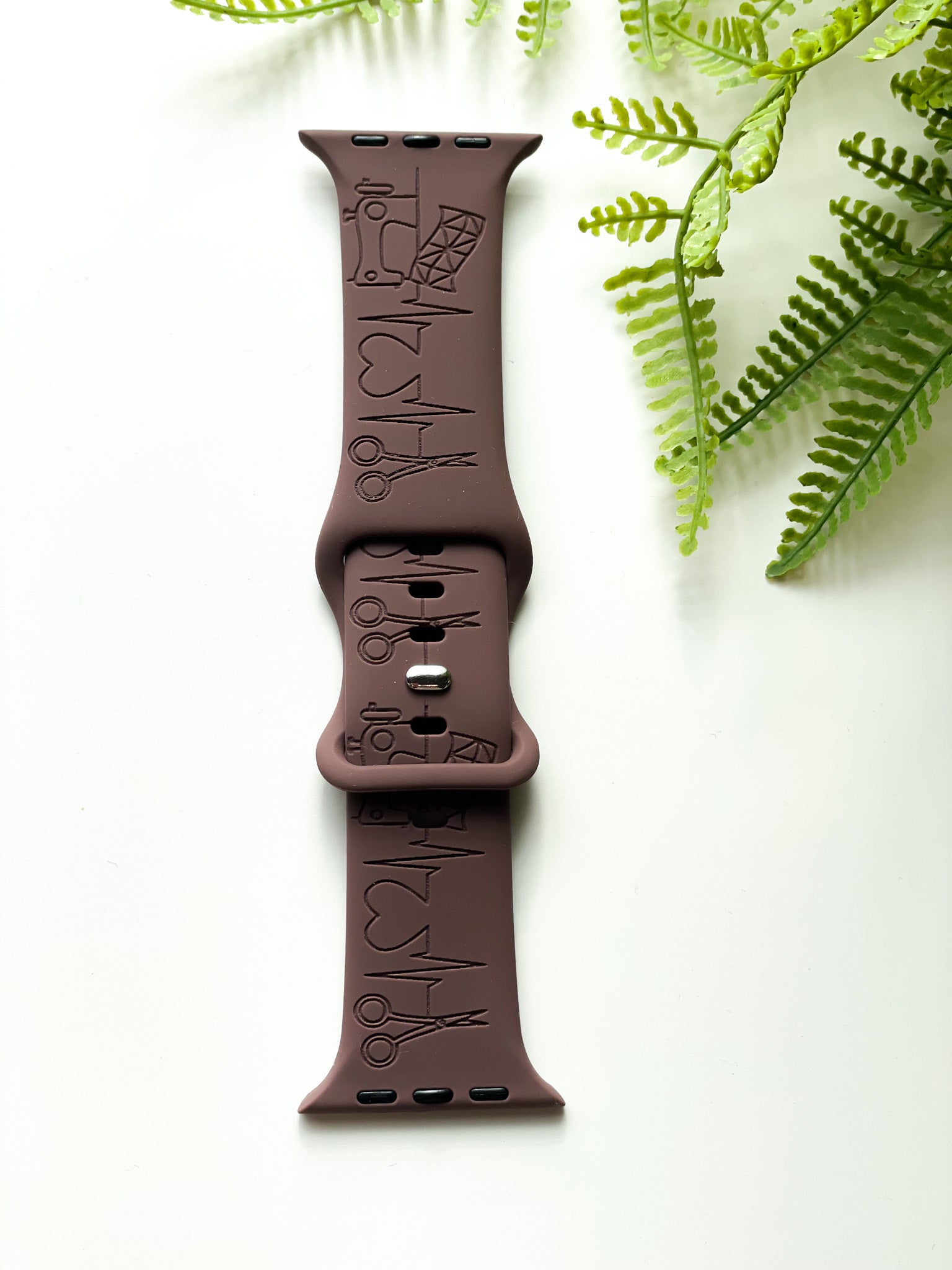 MGQS Large Watchband - Sewing Heartbeat - Chestnut