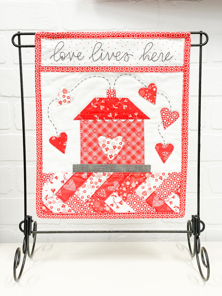 love mini quilt