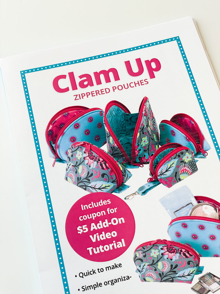 Clam Up Pattern SEWING & QUILT PATTERNS – My Girlfriend's Quilt Shoppe