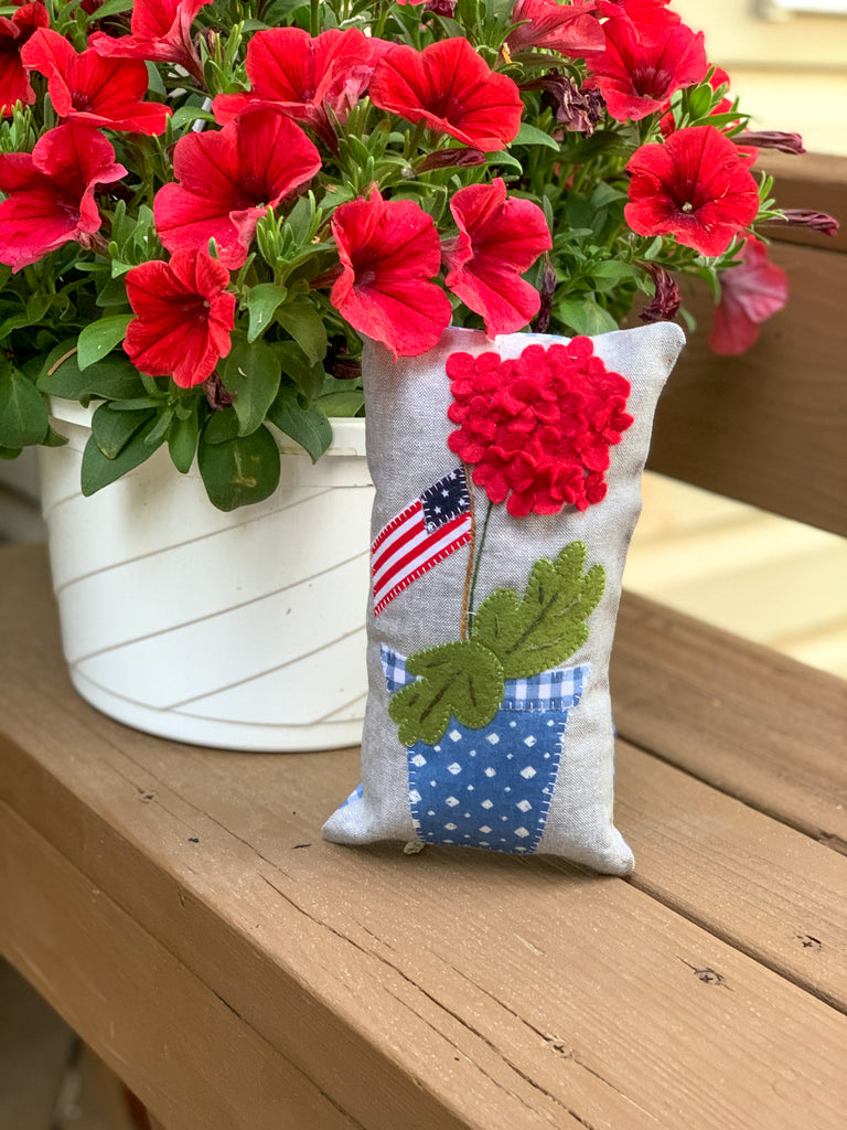 Forever Red, White & Bloom Mini Bowl Filler Pillows 