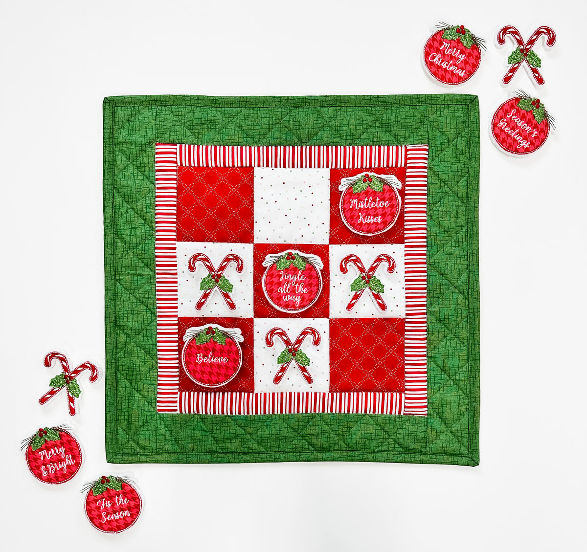 Christmas Tic Tac Toe Machine Embroidery Design Downloadable Pattern christmas-tic-tac-toe-machine-embroidery-design-downloadable-pattern