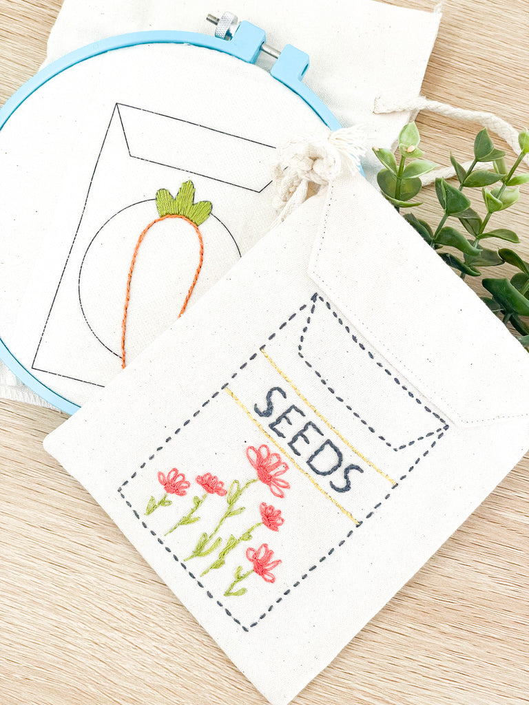 Seed Packet Sewing and Machine Embroidery 