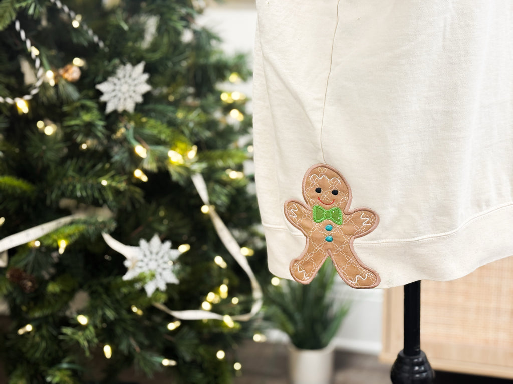 Side Split Christmas Designs gingerbread man