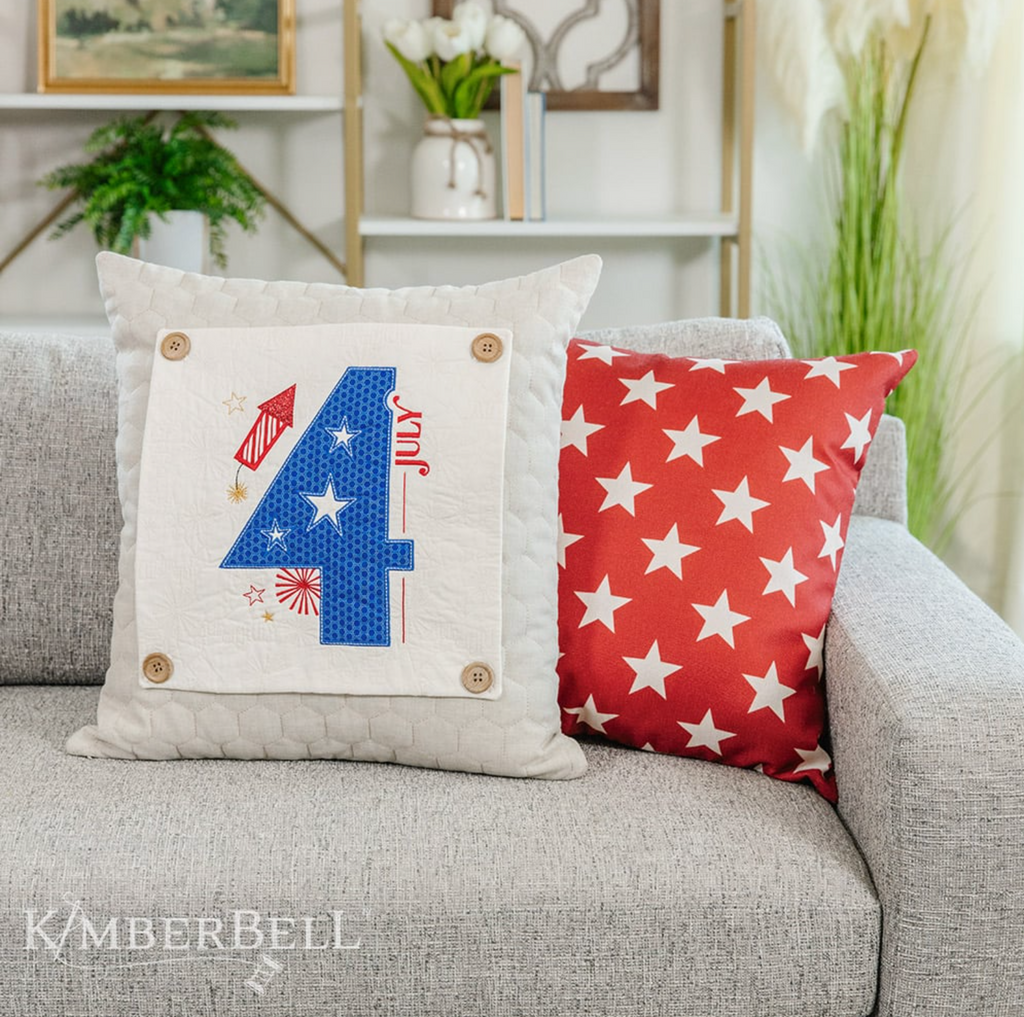 Save the Date - July/Independence Day Pillow Design