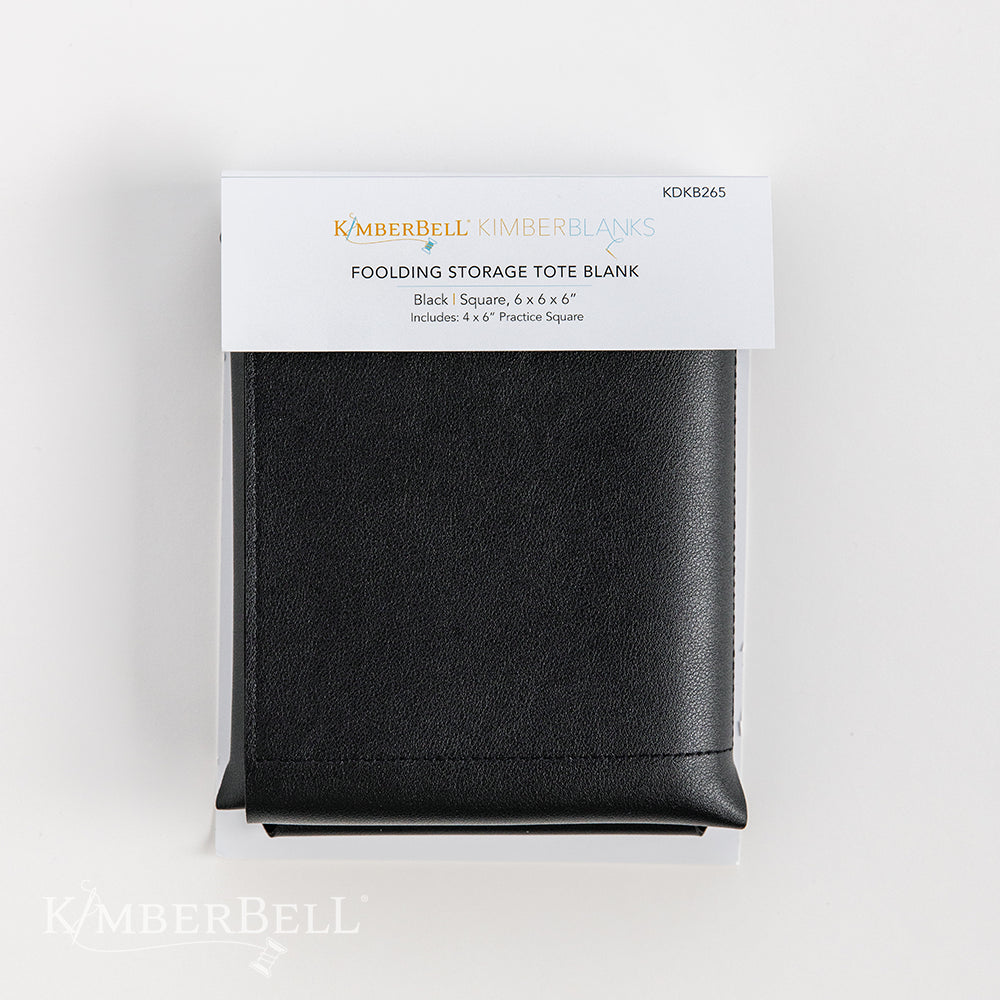 Kimberbell Folding Storage Tote Blank - Black