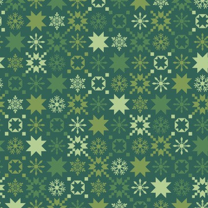 Kimberbell - A Quilty Little Christmas, Snowflake Green