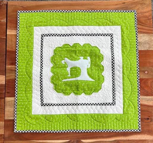 Downloadable pattern for Logo wall hanging