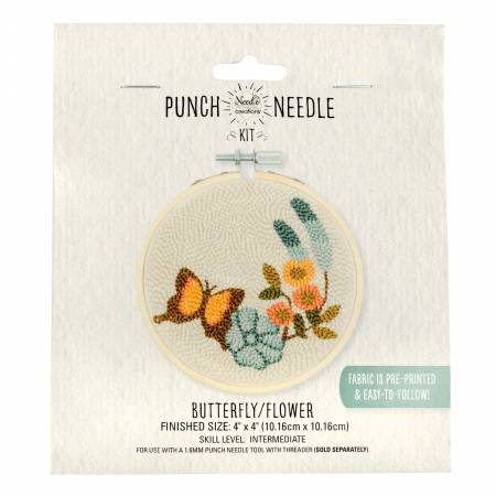 Punch Needle Kit - Butterfly 4"