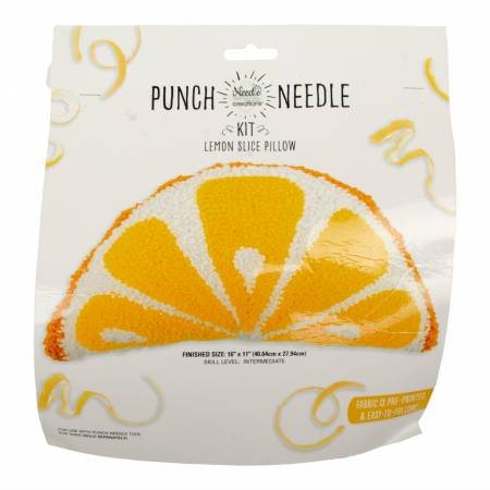 Punch Needle Pillow Kit - Lemon 