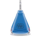 Blue Kaffe coffee grinder on a white background