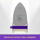 Gray ironing board with 'Yaya Han' branding on a white background