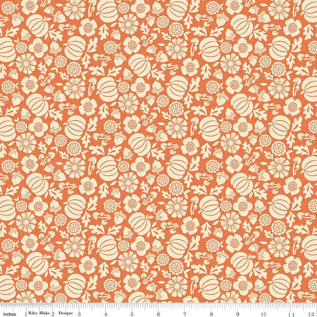 Backing for Autumn Afternoon  #C14871-orange 4 1/2 yards 