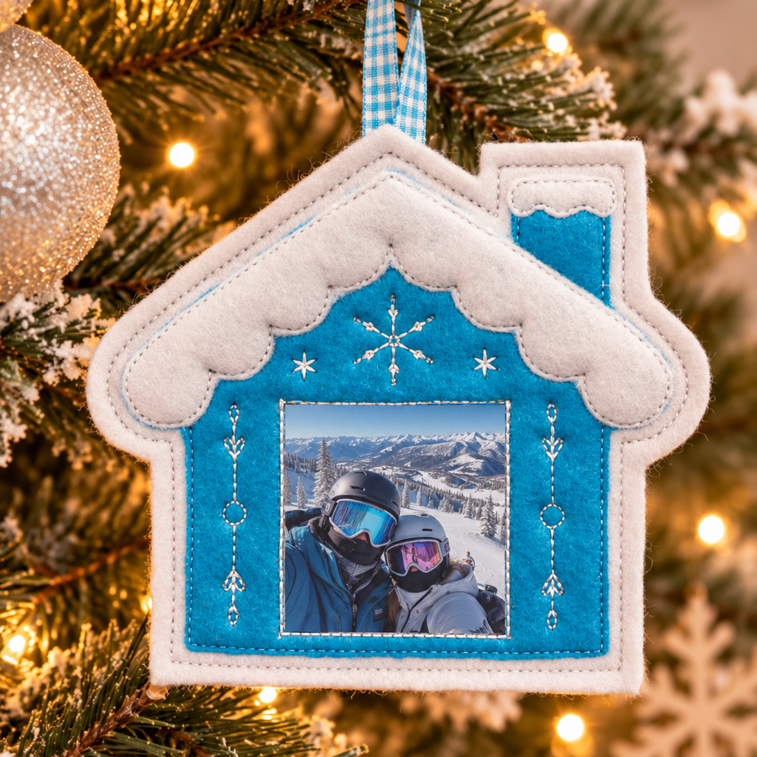 Our Christmas Cottage In-the-Hoop Ornaments (Downloadable Machine Embr ...