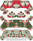 Mistletoe & Holly Stockings Panel