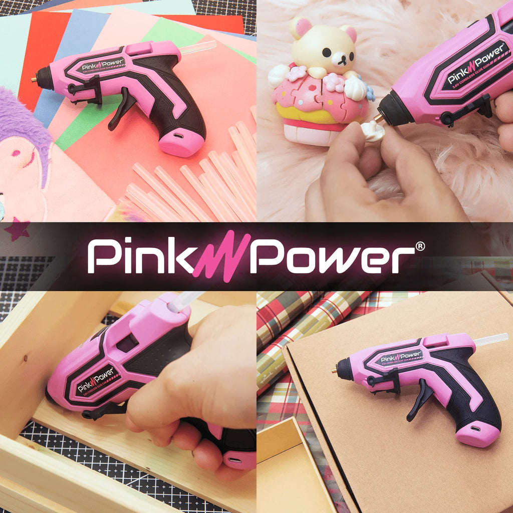 Pink Power Cordless Glue Gun-Pink uses