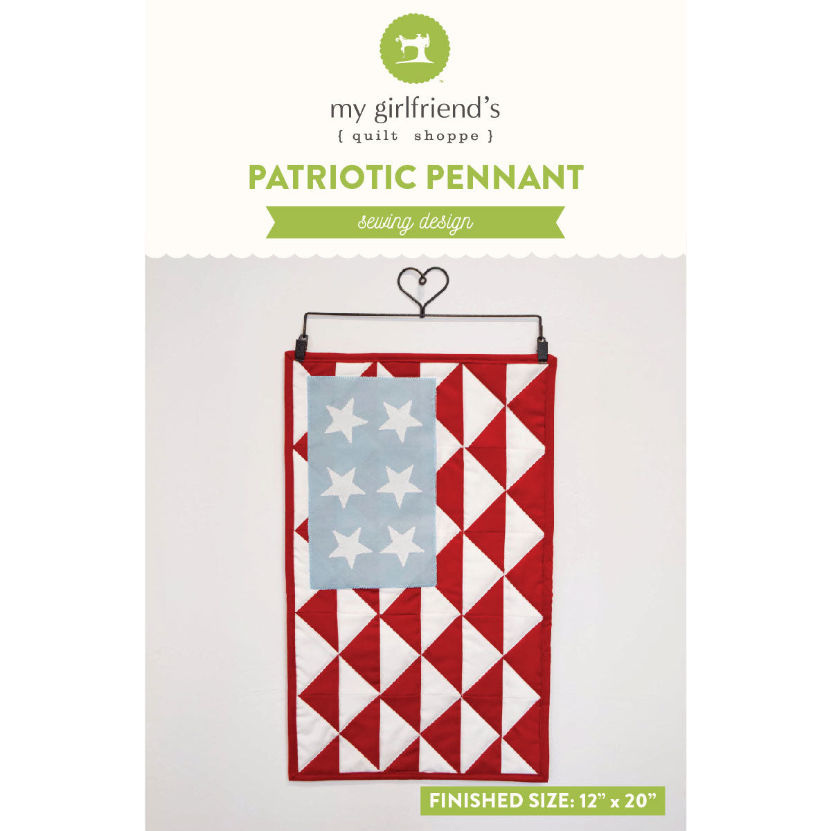 Patriotic Porch Pennant (Downloadable Pattern) Front