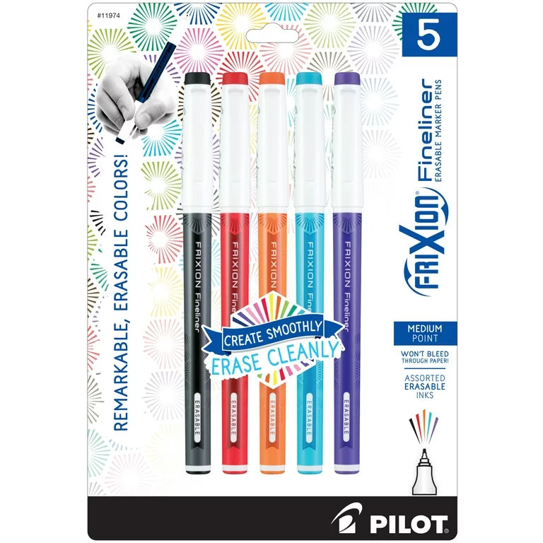 FriXion Fineliner 5 pk Assortment 