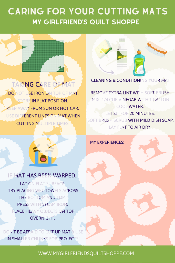 Caring for your Cutting Mats Printable 