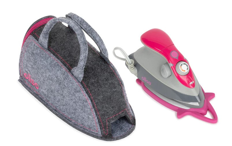 Oliso Mini Iron With Trivet Raspberry with Project Bag