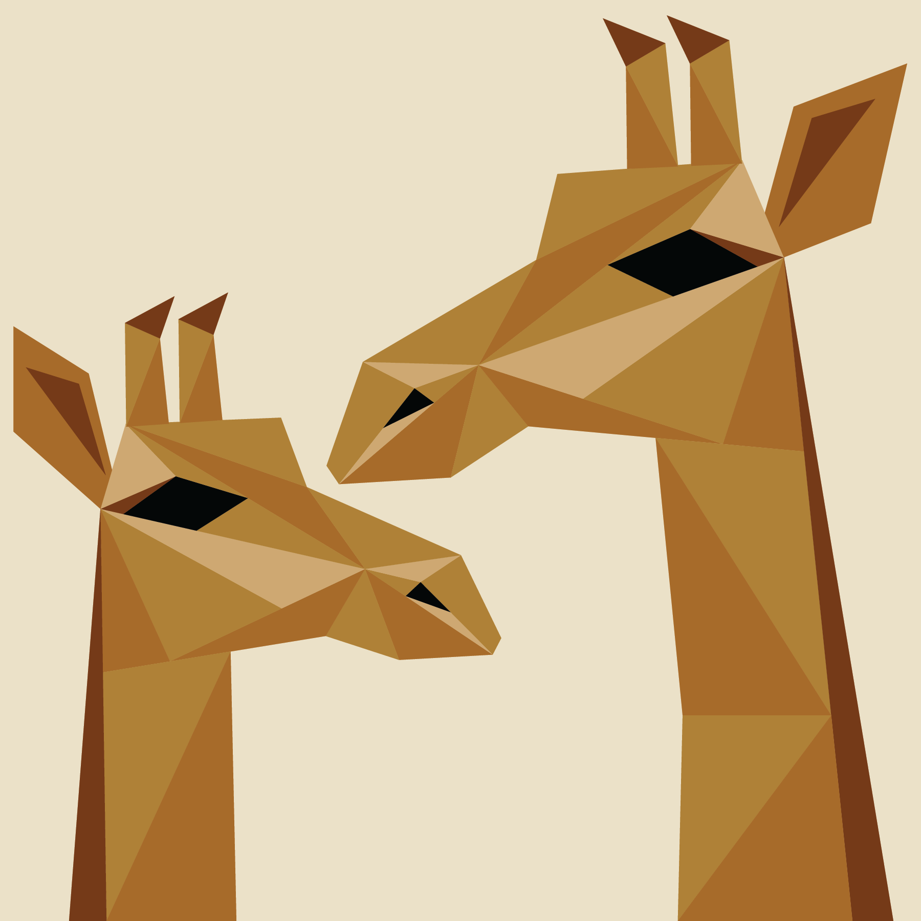 George & Gigi the Giraffes Applique by Number™ Kit – My