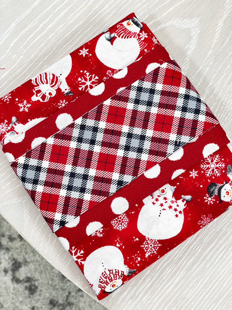 Snowcrew Pillowcase Kit - Tossed Snowmen