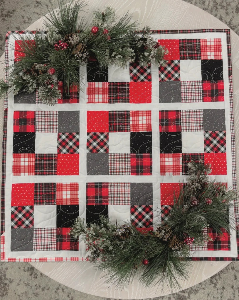 Scrappy Plaid Table Topper (Downloadable Pattern)