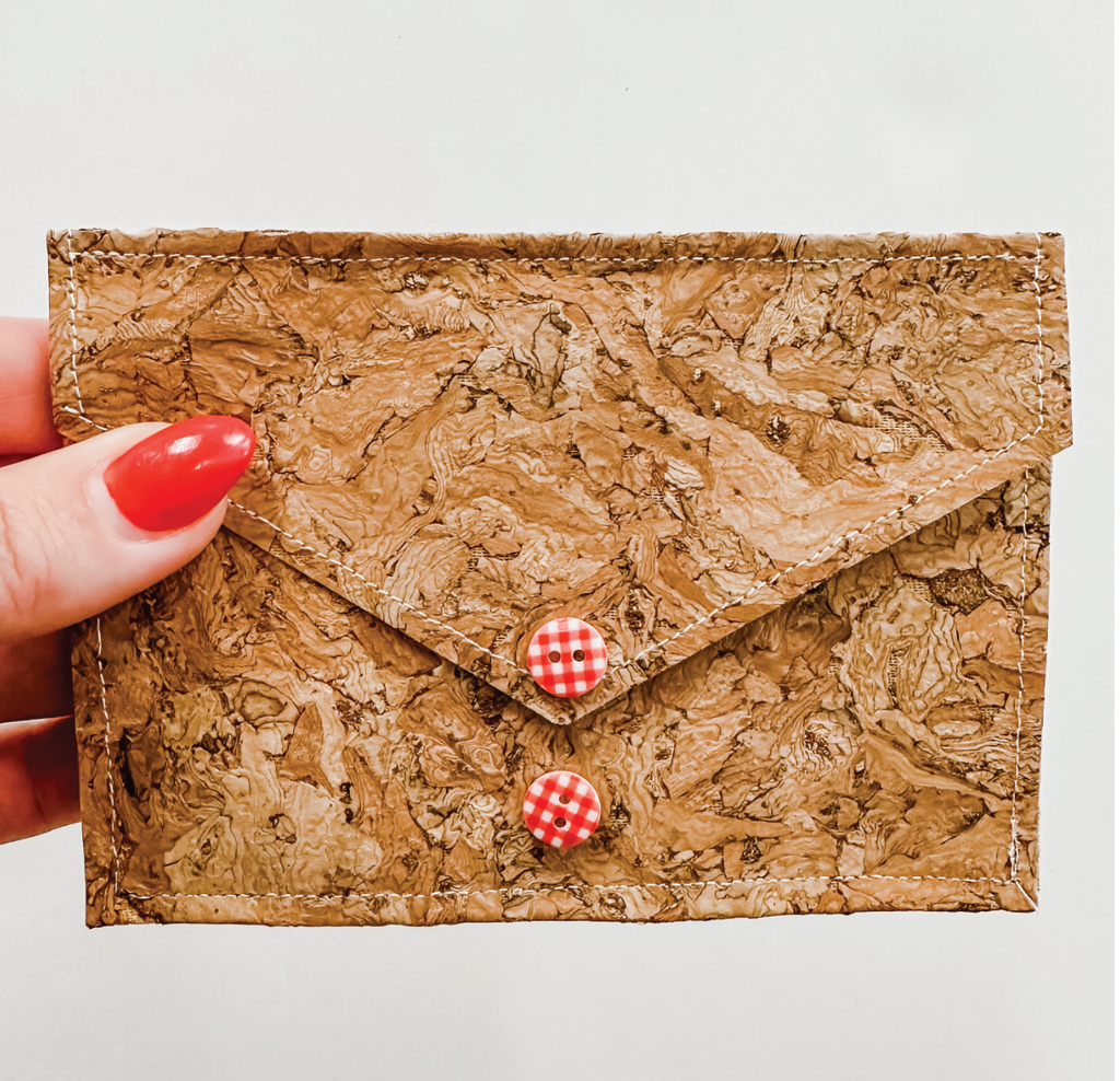 Buttons & Cork Envelope 