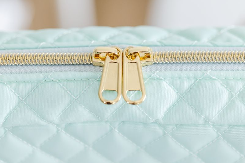 Gold Zipper detail on Kimberbell tool tote