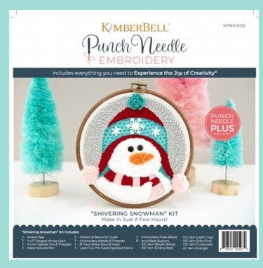 Kimberbell Punch Needle-Shivering Snowman