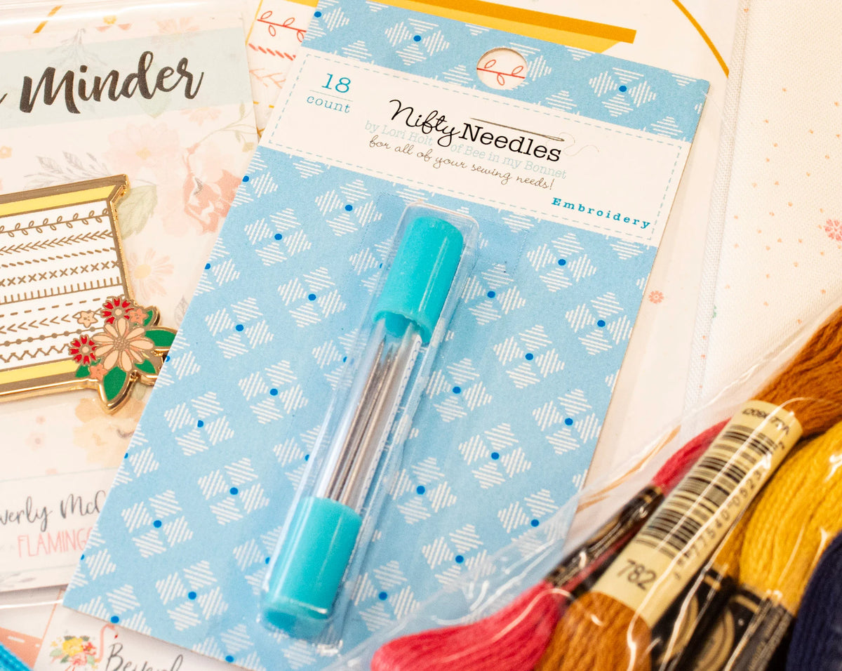Stitchy Spool Embroidery Kit needle case