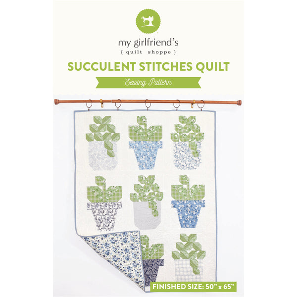 succulent quilt Succulent Stitches Quilt (Downloadable Sewing Pattern)