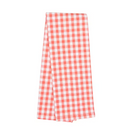 Red and white checkered skirt on a white background