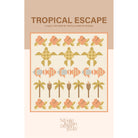 Quilt pattern cover titled 'Tropical Escape' by Nicole Kristin Design with turtle, fish, and palm tree designs.