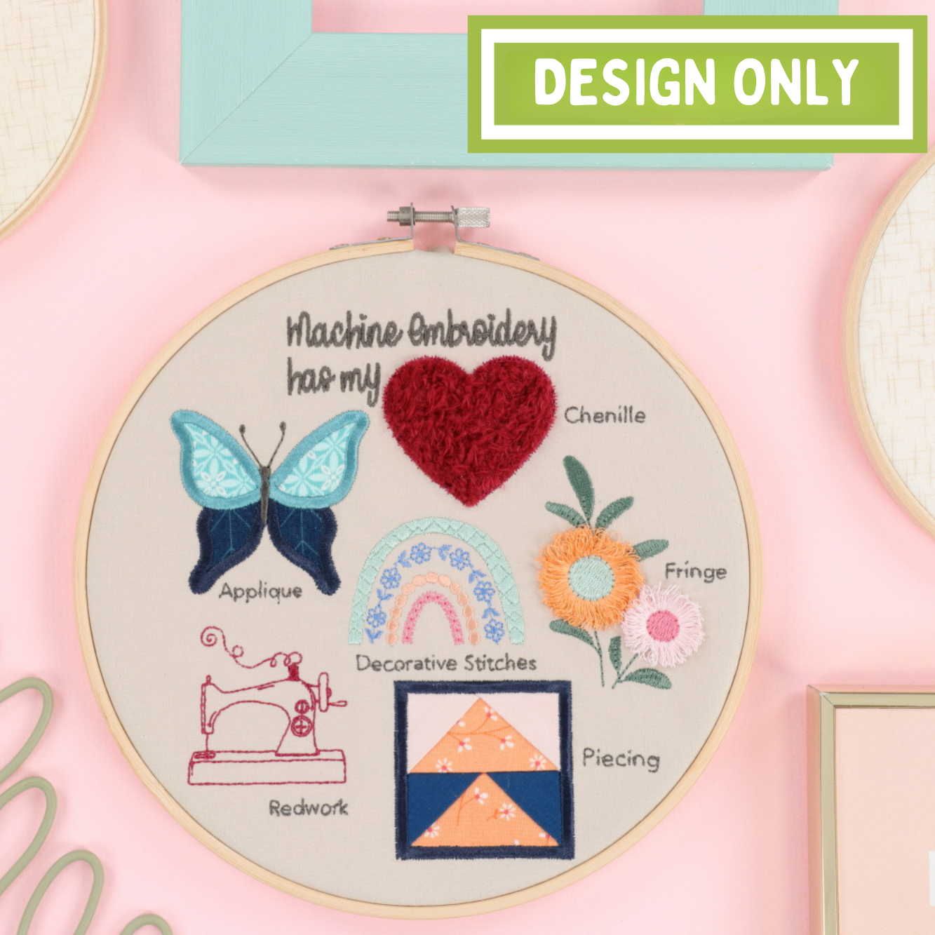 Kimberbell Embroidery Club - March 2024: Embroidery Hoop Sampler