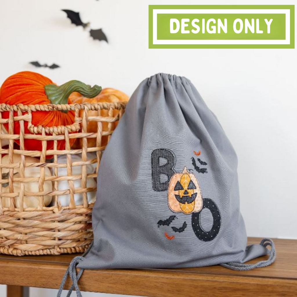 Kimberbell Embroidery Club - September 2024: Fab-Boo Lous Canvas Backpack - DESIGN ONLY