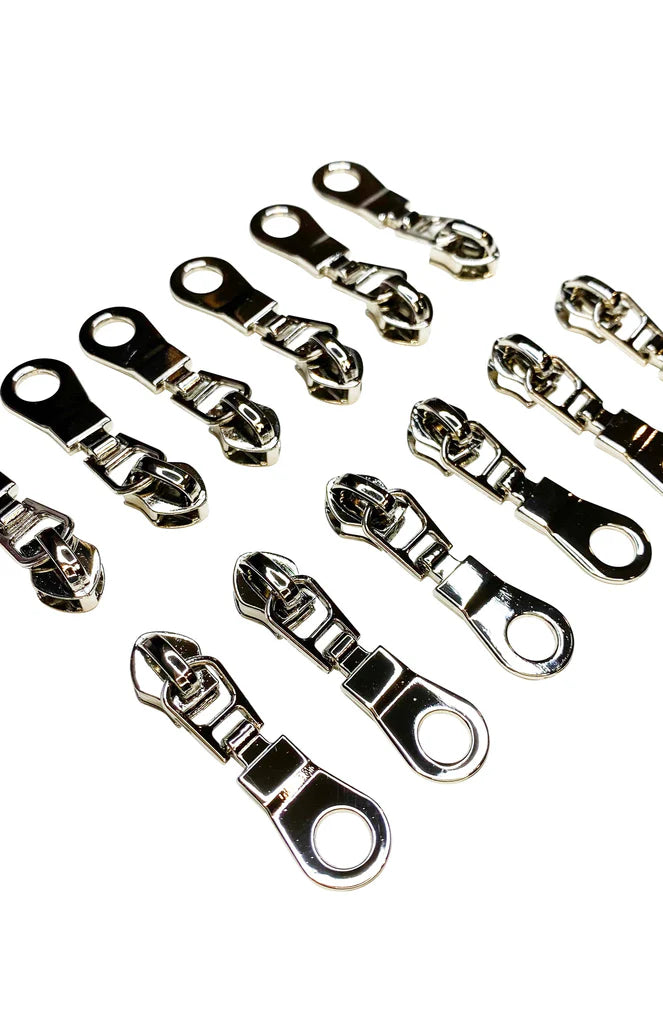 6 Nickel Donut Zipper Pulls