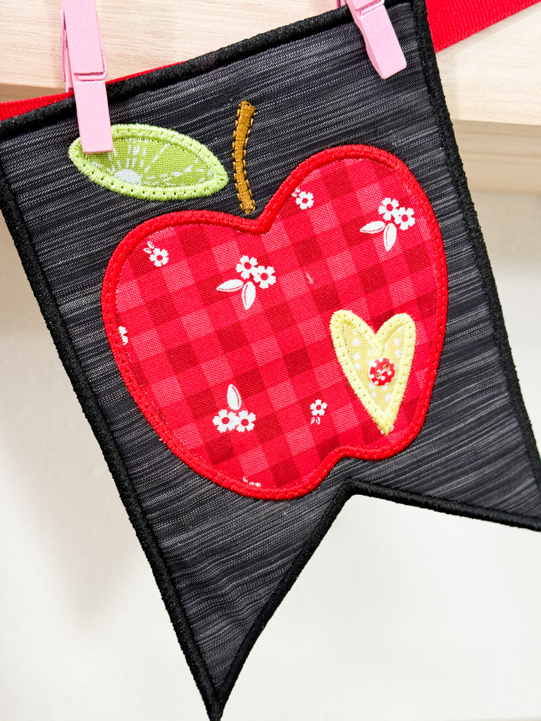 Apple Harvest Banner - SEW and EMB 