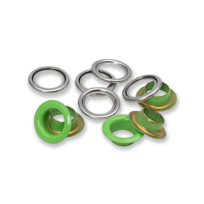 Eyelets with washers 11 mm lightgreen20pc – My Girlfriend's Quilt Shoppe