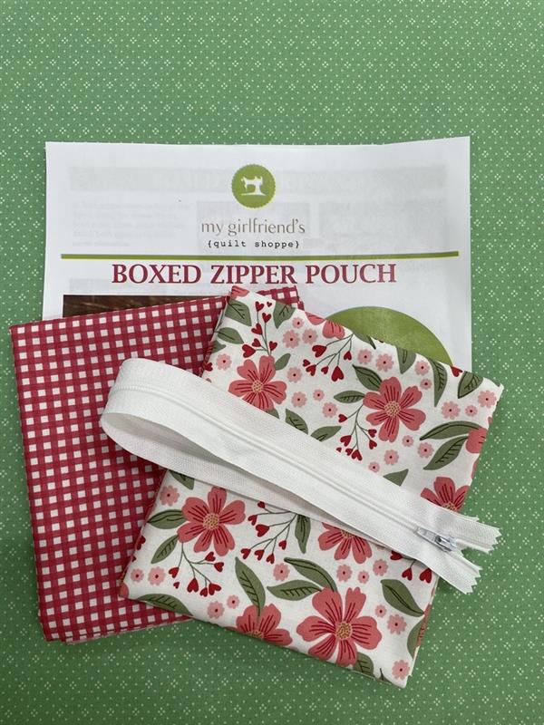 Boxed Zipper Pouch Kit - Red