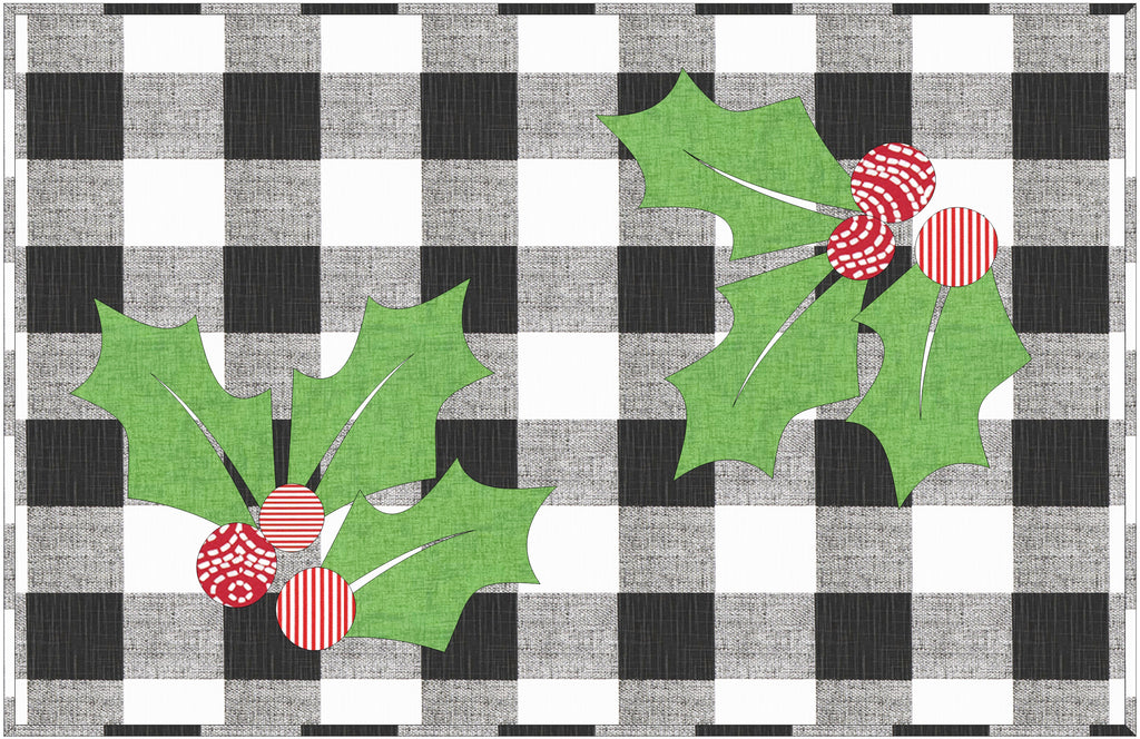 Deck the Holly Floor Canvas Rug