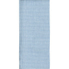 Blue and white checkered towel on a white background