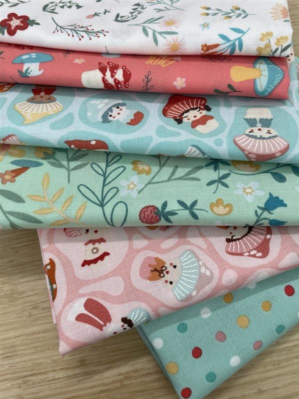 Mushroom Blooms FQ Bundle (6)