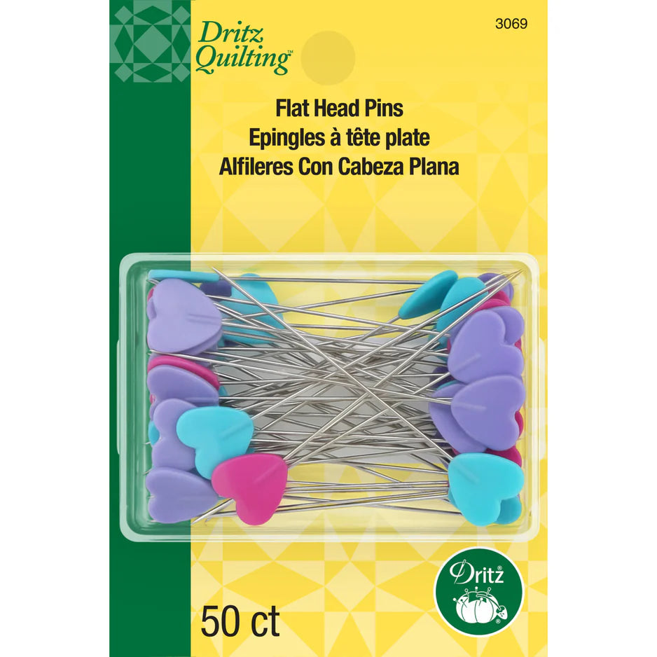 Dritz Flat Heart Pins