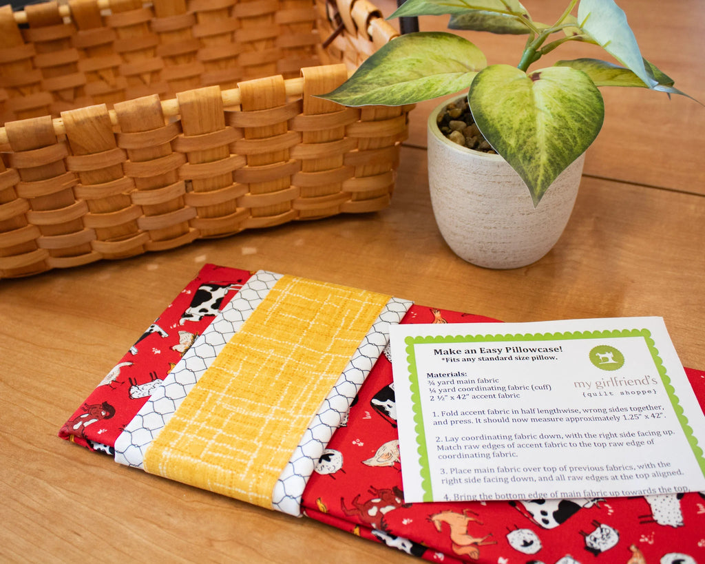 Farm Living Pillowcase Kit with pattern