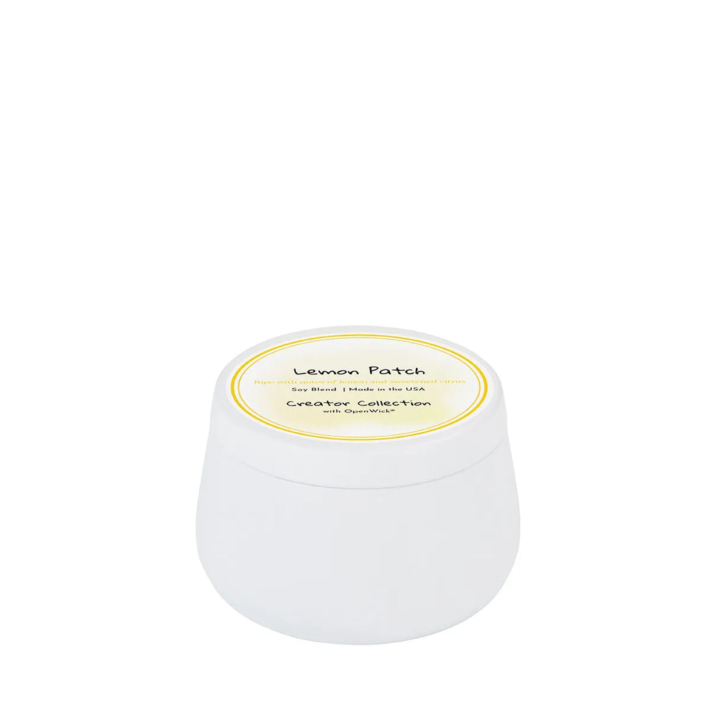 White lemon patch candle 