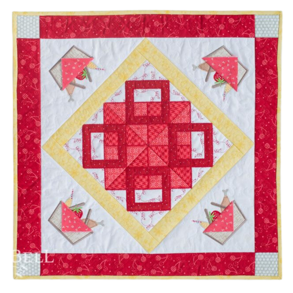 july red mini quilt