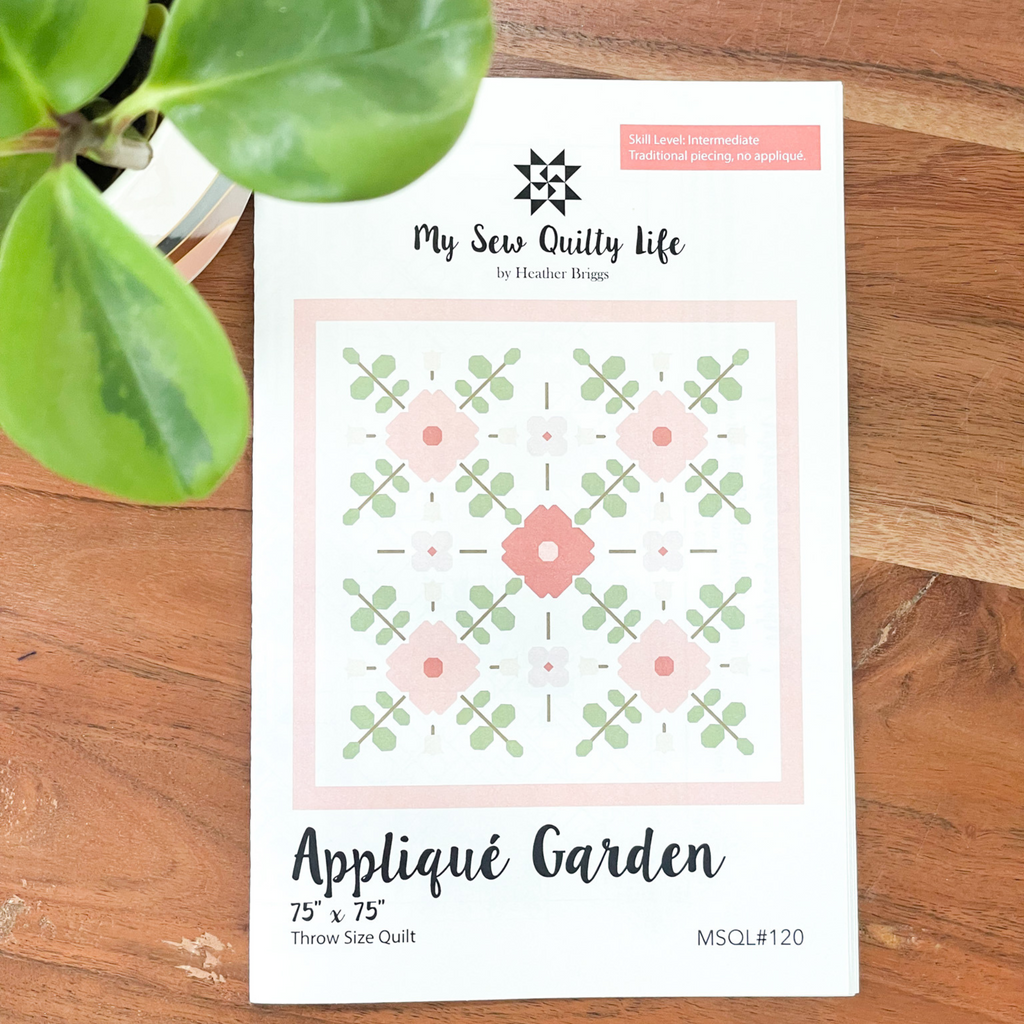 applique spring quilt pattern