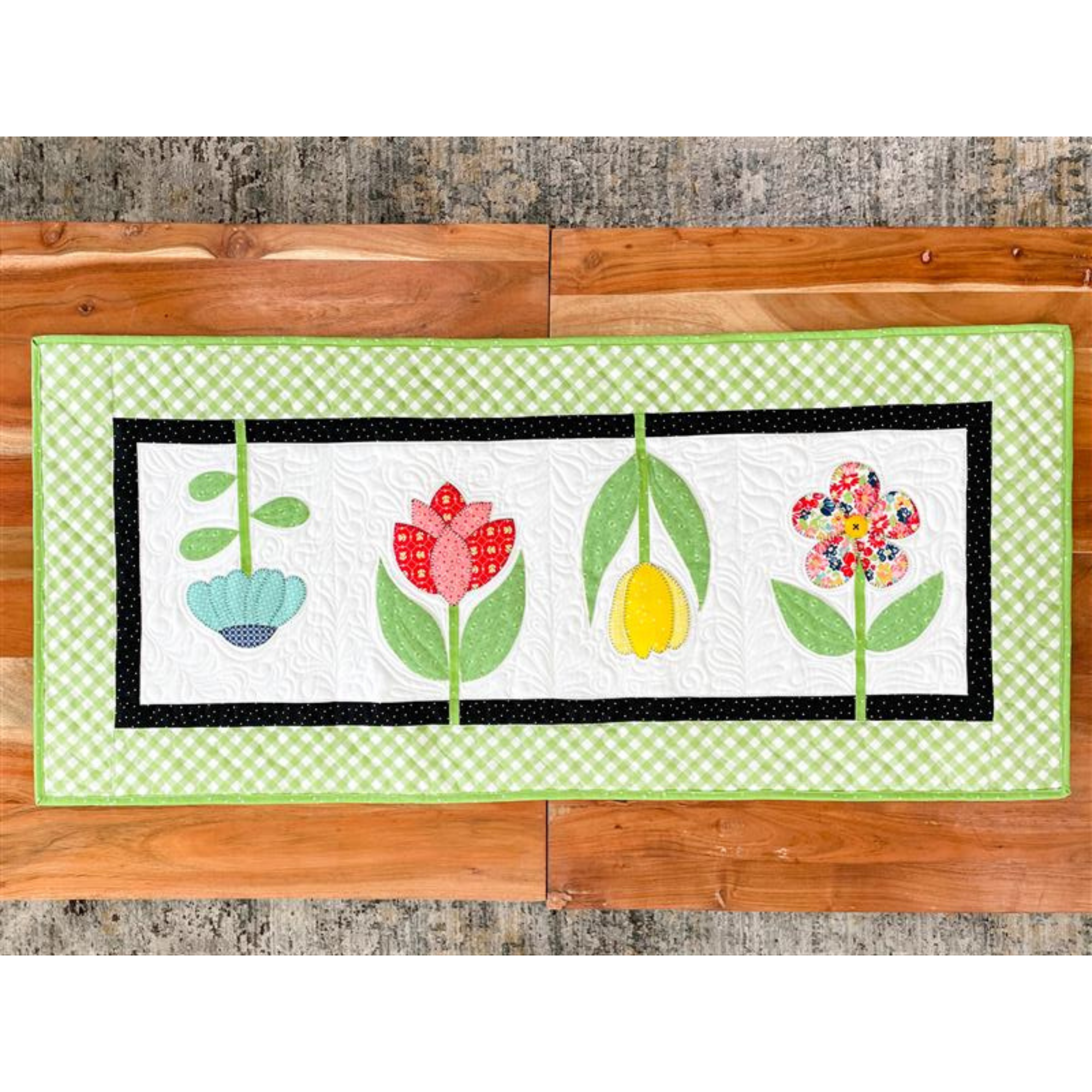 Flower Garden Table Runner 
