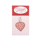 Bee Dots Heart Enamel Happy Charm